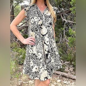 Umgee ruffle tiered dress